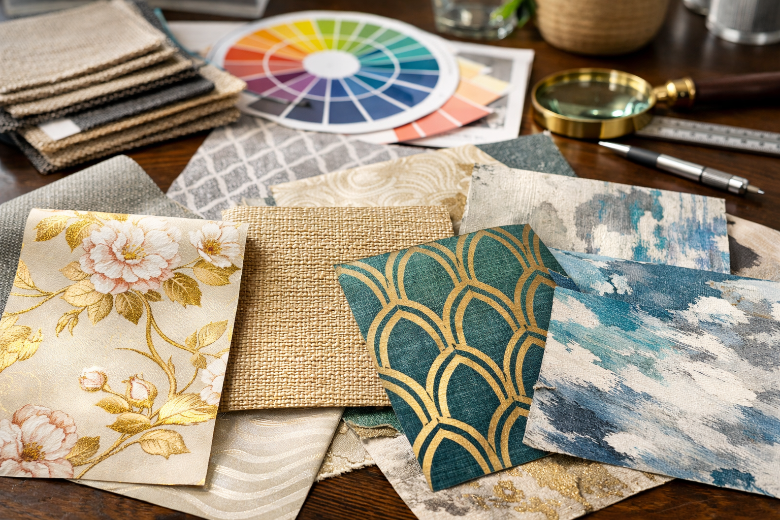 Custom wallpaper design consultation in Charlotte
